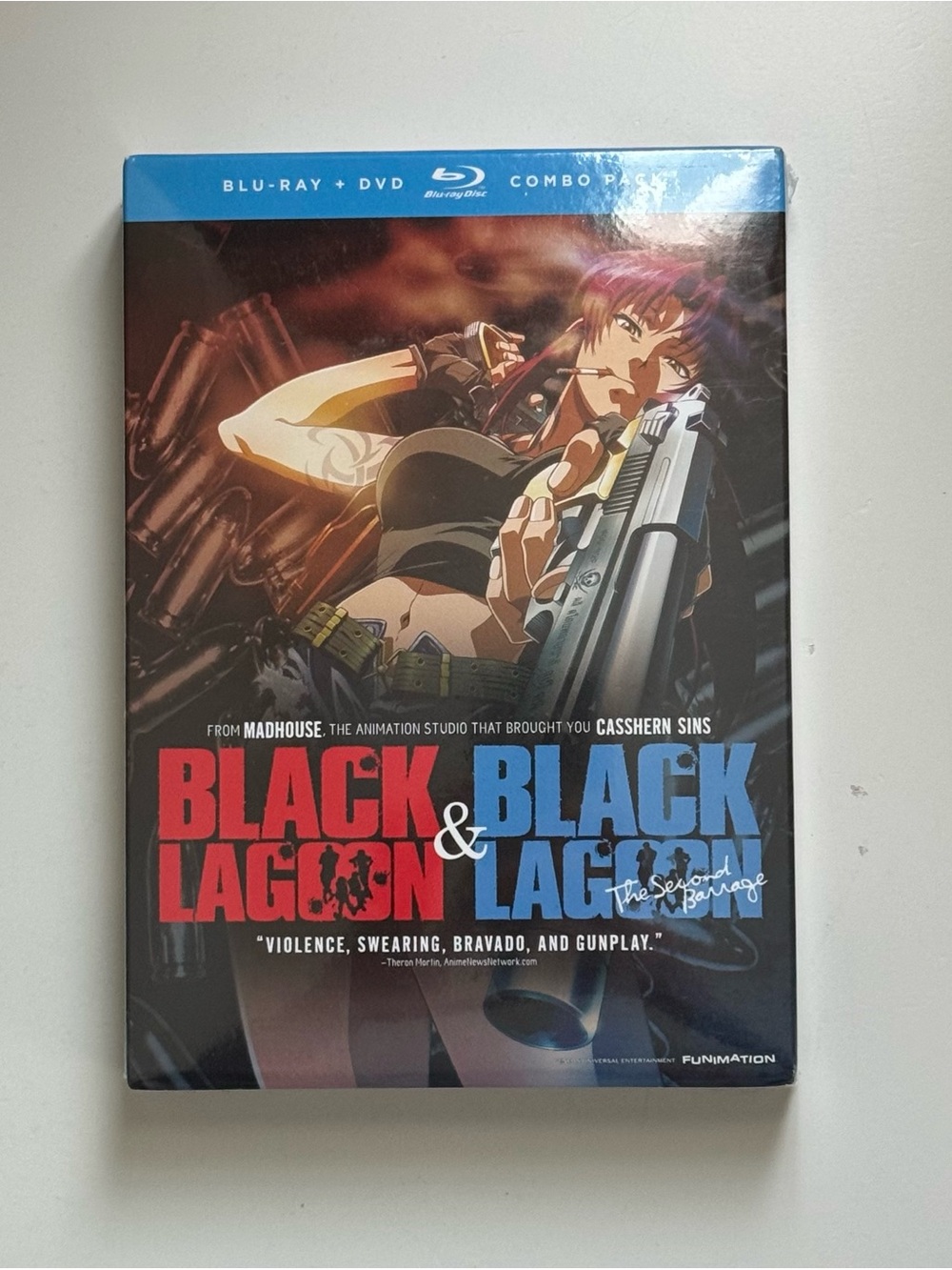 Black Lagoon: The Second Barrage Blu-ray + DVD - Black Cover